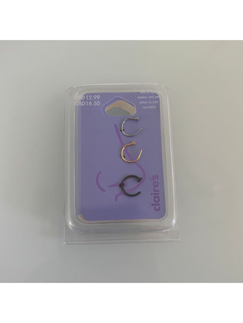 Claire’s 3-Pack Nose Rings